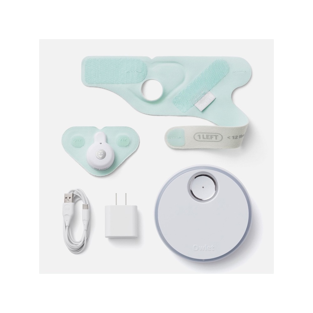 Owlet smart sock 3 and the owlet baby monitor.